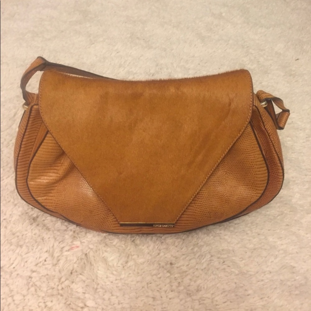 VINCE CAMUTO Calf-hair Flap Handbag